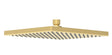 Rosa | Square Plastic Rain Shower Head 200mm Brushed Gold