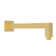 Square Horizontal Shower Arm 400mm Brushed Gold