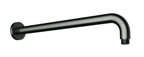 Round Horizontal Shower Arm 400mm Gun Metal