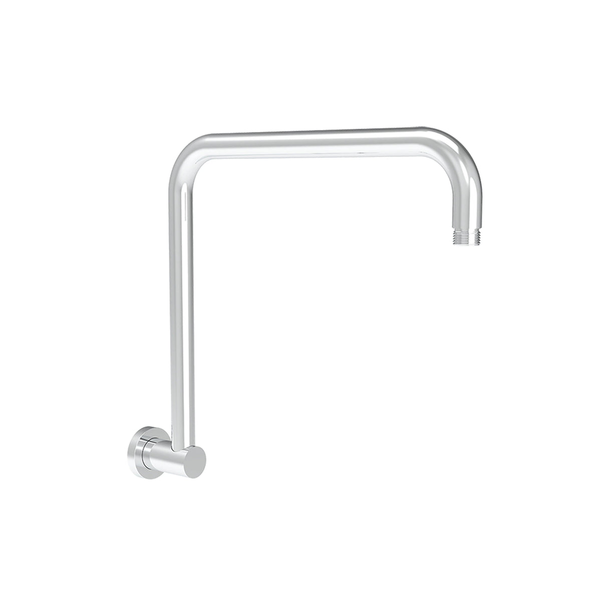 Round Rectangle Curved Shower Arm 400mm Chrome