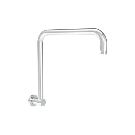 Round Rectangle Curved Shower Arm 400mm Chrome