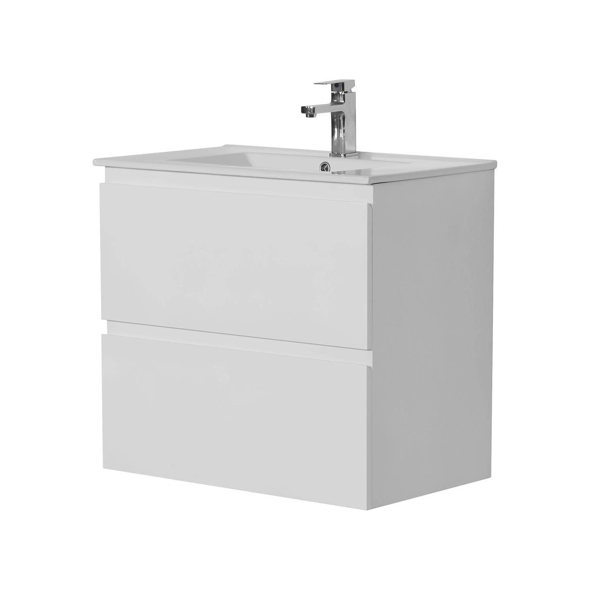 Riva PVC Waterproof Two Drawers 750mm Wall Hung Bathroom Vanity