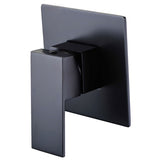 Rosa Square Wall Mixer Shower Bath Mixer Matte Black - PSS3001SB-B - RJ Bathroom