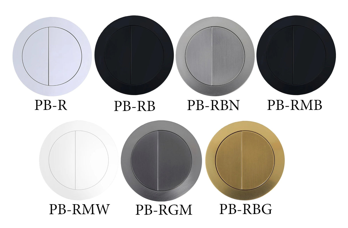 Qubist Box Rim Square Back To Wall Ceramic Toilet Suite Matte Black Press Button