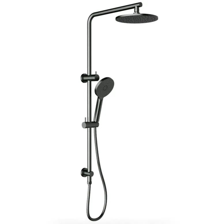Cora Gun Metal Grey Grey Multi-Function Shower Rail Set - RJ Bathroom