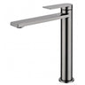 Ruki High Rise Basin Mixer Brushed Gun Metal - RJ Bathroom