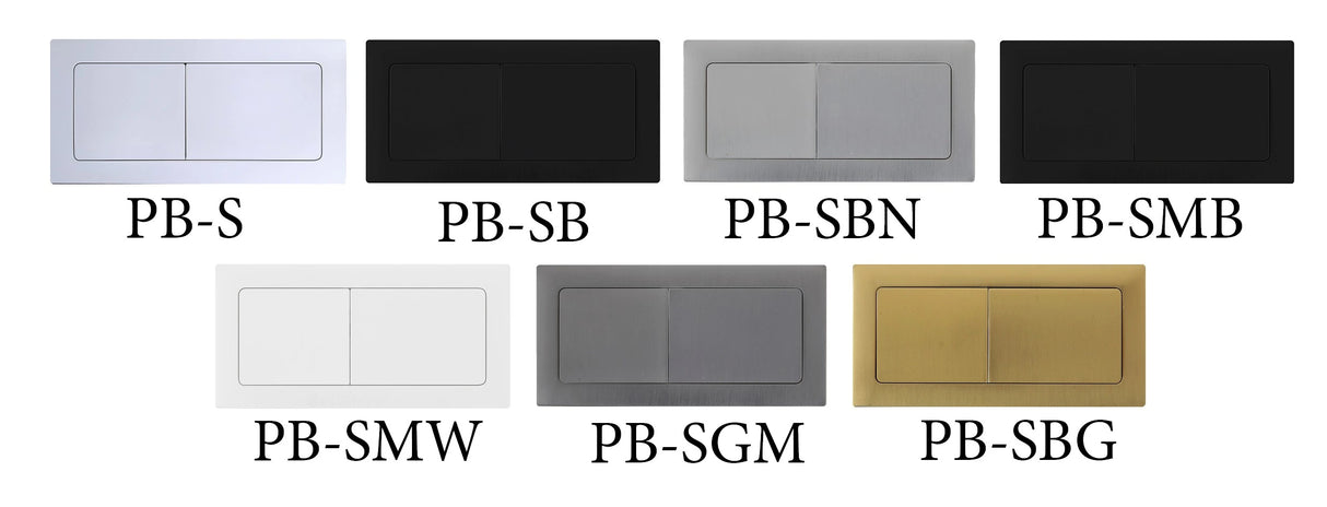 Matte Black Avis Rimless Back To Wall Ceramic Toilet Suite