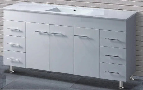 Noah  Classic Square Handles 1500mm Freestanding Bathroom Vanity - RJ Bathroom