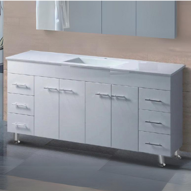 Noah Classic Square Handles 1800mm Freestanding Legs Vanity - RJ Bathroom