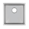 Aquaperla 440x440mm Single Bowl Kitchen Sink - Stainless Steel, Bottom Grid, Top or Undermount