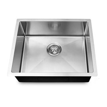 Aquaperla 440x440x230mm Single Bowl Kitchen Sink - Stainless Steel, Top or Undermount