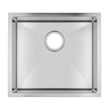 Aquaperla 500x440mm Single Bowl Kitchen Sink - Stainless Steel, Top or Undermount