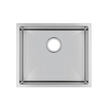 Aquaperla 510x440mm Single Bowl Kitchen Sink - Stainless Steel, Top or Undermount