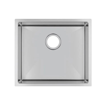 Aquaperla 510x450mm Single Bowl Kitchen Sink - Stainless Steel, Top or Undermount