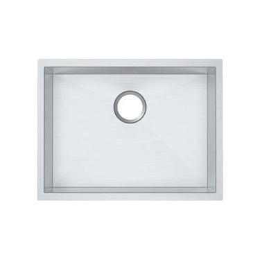 Aquaperla 586x450mm Single Bowl Kitchen Sink - Stainless Steel, Top or Undermount