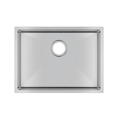 Aquaperla 600x450mm Single Bowl Kitchen Sink - Stainless Steel, Top or Undermount