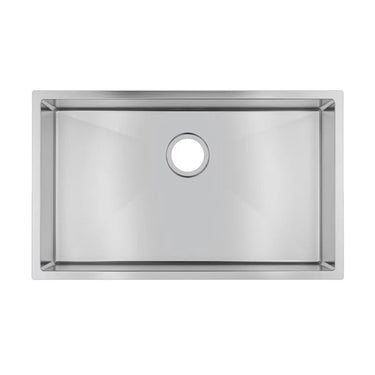 Aquaperla 762x457mm Single Bowl Kitchen Sink - Stainless Steel, Top or Undermount