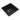 Aquaperla Arete 422x422mm Matte Black Single Bowl Granite Sink