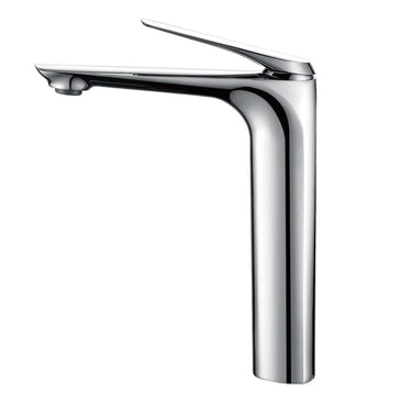 Aquaperla AU Chrome tall basin mixer tap for vessel and above-counter basins