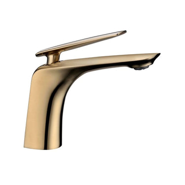 Aquaperla Bellino Brushed Brass basin mixer tap for bathroom vanity basins