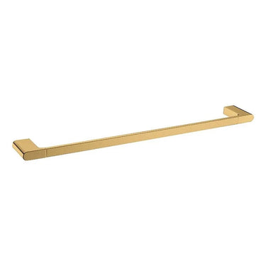 Aquaperla Bellino Brushed Brass Single Towel Rail 800mm