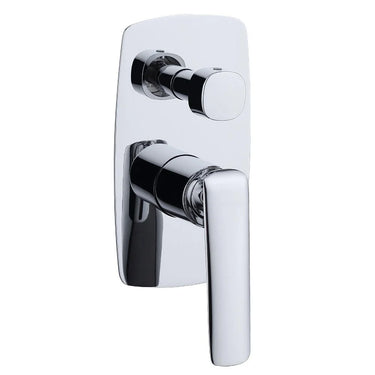 Aquaperla Bellino Chrome shower wall mixer with diverter