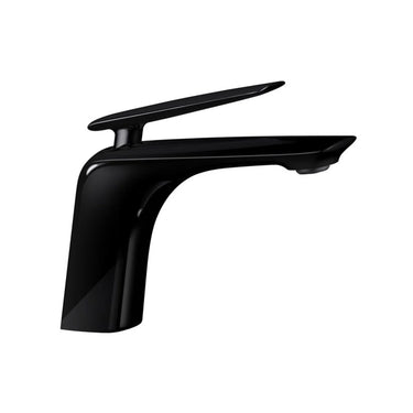 Aquaperla Bellino Gloss Black basin mixer tap for bathroom vanity basins