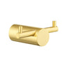 Aquaperla Brushed Brass Double Robe Hook