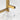 Aquaperla Brushed Brass heated towel rail, 4 bars, square, view 2