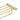 Aquaperla Brushed Brass Towel Shelf with Hanging Rail 600mm, view 3