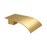 Aquaperla Brushed Brass Waterfall Bath Spout 183mm - Wall Spout