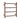 Aquaperla Brushed Copper heated towel rail, 4 bars, round