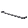 Aquaperla Brushed Gunmetal heated towel rail, single horizontal bar