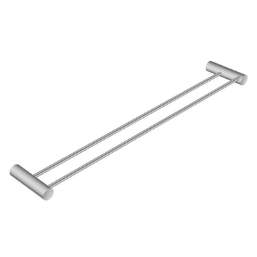 Aquaperla Brushed Nickel Double Towel Rail 600mm