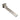 Aquaperla Brushed Nickel Swivel Bath Spout 239mm - Square Wall Spout, view 2