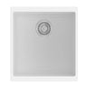 Aquaperla Carysil 430x460mm Matte White Single Bowl Granite Sink