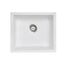 Aquaperla Carysil 533x457mm Matte White Single Bowl Granite Sink