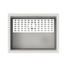 Aquaperla Carysil Harmony 610x457mm Matte White Single Bowl Granite Sink with Bottom Grid