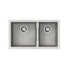 Aquaperla Carysil Maples 786x446mm Matte White Double Bowl Granite Sink