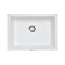 Aquaperla Carysil TWM6145 610x457mm Matte White Single Bowl Granite Sink