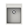 Aquaperla Carysil Waltz 400x500mm Matte White Single Bowl Granite Sink