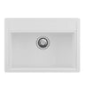 Aquaperla Carysil Waltz 680x500mm Matte White Single Bowl Granite Sink