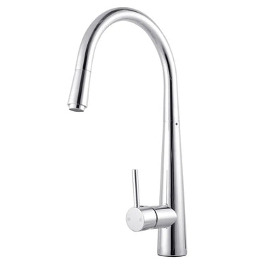 Aquaperla Chrome Pull Out Kitchen Mixer Tap - Tapered Round Body