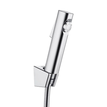 Aquaperla Chrome Toilet Bidet Spray Kit - Round Handheld Sprayer, 1.2m Hose