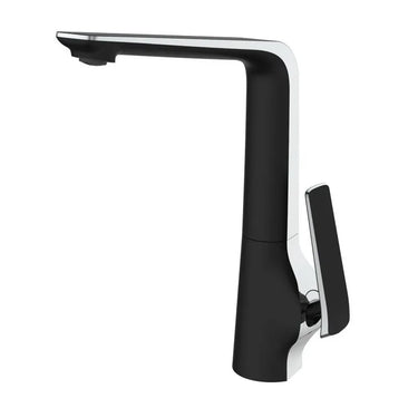 Aquaperla Esperia Black & Chrome Kitchen Mixer Tap - Tapered Lever