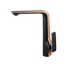 Aquaperla Esperia Black & Rose Gold Kitchen Mixer Tap - Tapered Lever