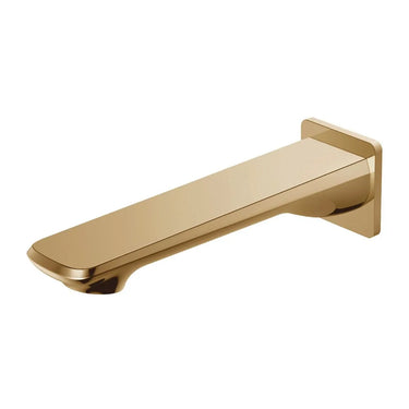 Aquaperla Esperia Brushed Brass Bath Spout 188mm - Wall Spout