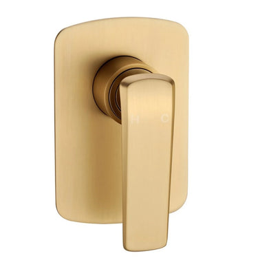 Aquaperla Esperia Brushed Brass wall shower mixer for shower or bath