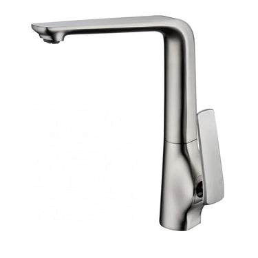 Aquaperla Esperia Brushed Nickel Kitchen Mixer Tap - Tapered Lever