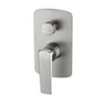 Aquaperla Esperia Brushed Nickel shower wall mixer with diverter